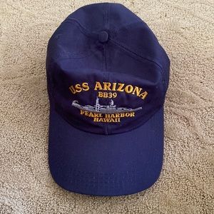 USS Arizona BB39 Pearl Harbor Hawaii Adjustable Hat Made in the USA